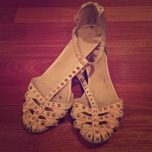 Zara collection studded flats